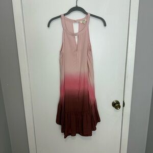 Umgee Blush Pink Ombré Sleeveless Dress size Small